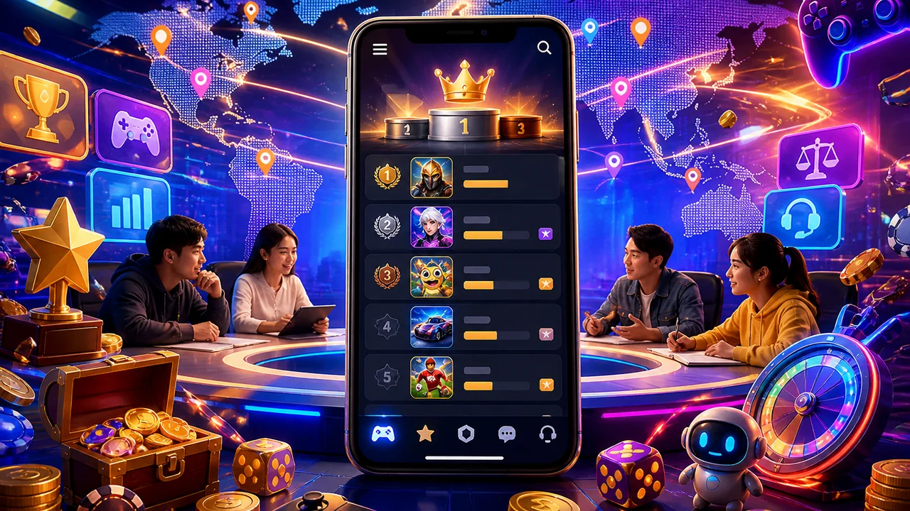 Bảng xếp hạng trò chơi di động dễ khám phá trên 789win theo xu hướng khu vực